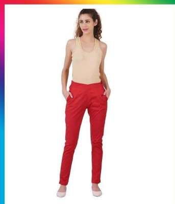 livaa Regular Fit Women Maroon Trousers