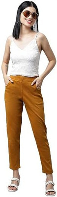 Eyba Regular Fit Women Yellow Trousers