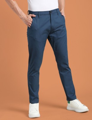 FLYING MACHINE Regular Fit Men Blue Trousers