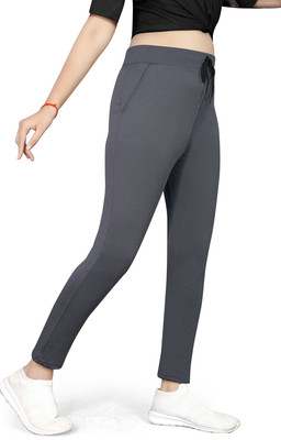 JMSHREETEXT Straight Fit Women Grey Trousers