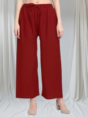 BCD FASHIONS Regular Fit Women Maroon Trousers