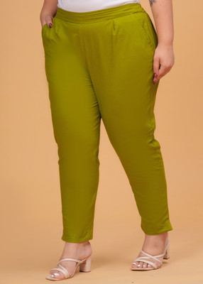Dexus Regular Fit Women Light Green Trousers