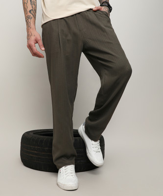 CAMPUS SUTRA Regular Fit Men Green Trousers