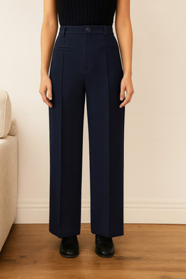 Vogaan Loose Fit Women Blue Trousers