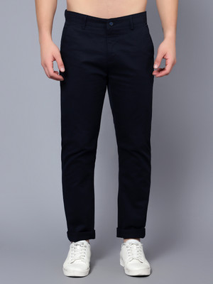 CANTABIL Regular Fit Men Black Trousers