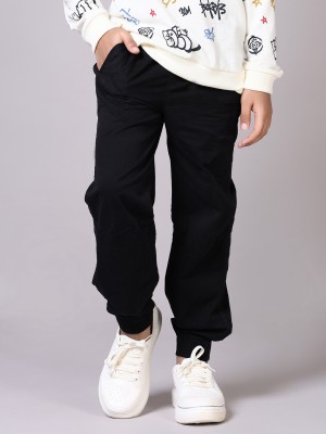 V-MART Regular Fit Boys Black Trousers