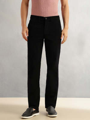 THOMAS SCOTT Regular Fit Men Black Trousers