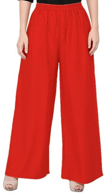Andrey Regular Fit Women Red Trousers