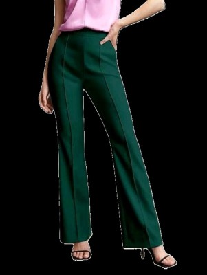 Krishna Enterprises Regular Fit Women Green Trousers
