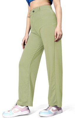 Aquex Regular Fit Women Light Green Trousers