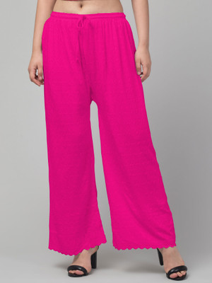 FamBee Relaxed Women Pink Trousers