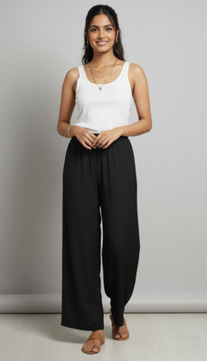 Maithili Regular Fit Women Black Trousers