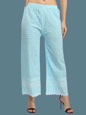 KURID Regular Fit Women Blue Trousers