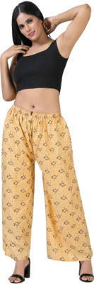 4K FASHION Relaxed Women Beige Trousers