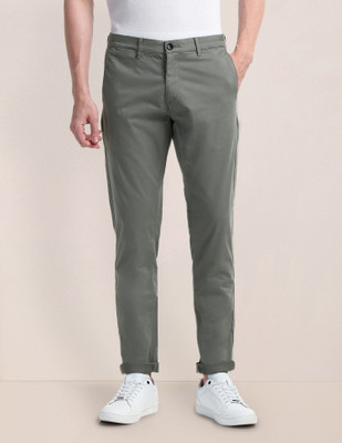 U.S. POLO ASSN. Slim Fit Men Grey Trousers