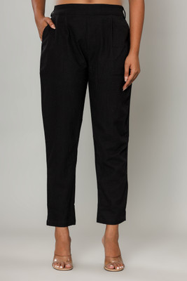 Vivan Enterprises Regular Fit Women Black Trousers