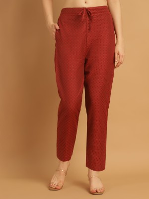 Sayesha Regular Fit Women Red Trousers