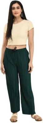 Eminent Enterprise Relaxed Women Green Trousers