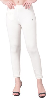 Comfort Lady Regular Fit Women White Trousers