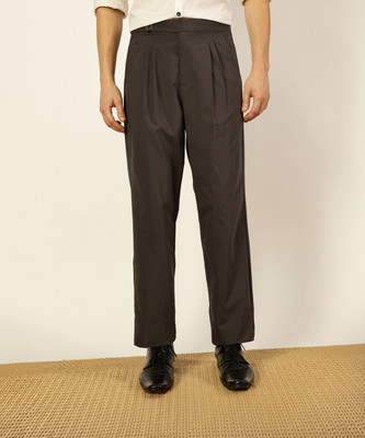 THOMAS SCOTT Regular Fit Men Brown Trousers