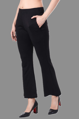 Shupriya Fashion Hub Regular Fit Women Black Trousers