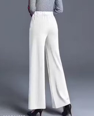 MYMUNI Regular Fit Women White Trousers