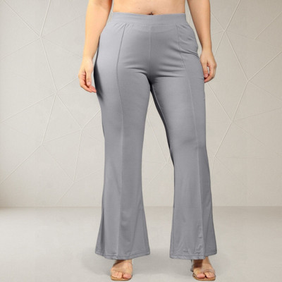 Anitafashion Loose Fit Women Grey Trousers