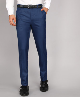 Raymond Slim Fit Men Dark Blue Trousers
