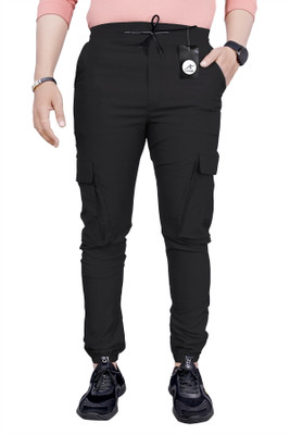 SENGROW Regular Fit Men Black Trousers
