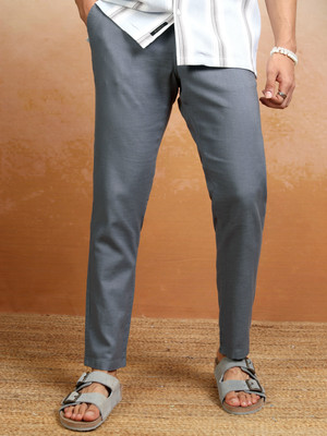 HIGHLANDER Slim Fit Men Grey Trousers