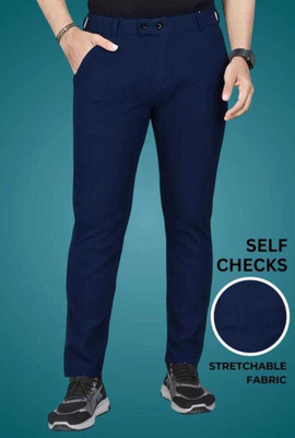 PARIFASHION22 Regular Fit Men Blue Trousers