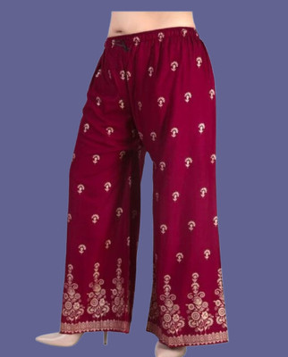 BINISH Regular Fit Women Maroon Trousers