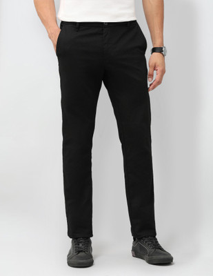 U.S. POLO ASSN. Slim Fit Men Black Trousers