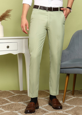 FUBAR Regular Fit Men Light Green Trousers
