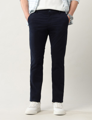 Arrow Sport Slim Fit Men Blue Trousers