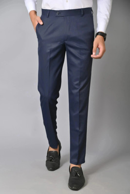El Cielo Regular Fit Men Dark Blue Trousers