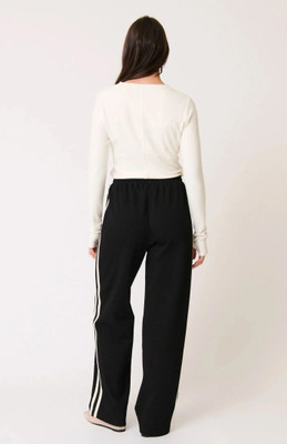 Daphne Maurier Loose Fit Women White, Black Trousers