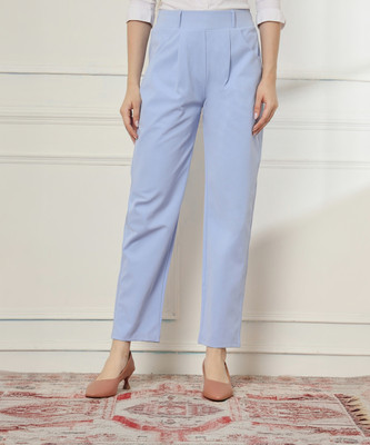 fithub Regular Fit Women Blue Trousers