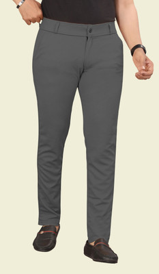 Raienterprises Comfort Fit Men Grey Trousers