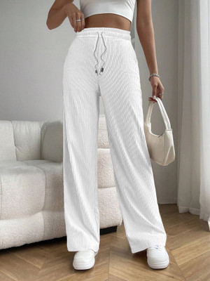 Rajovati Relaxed Women White Trousers