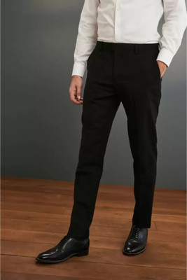 FUBAR Regular Fit Men Black Trousers