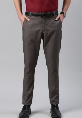 THE SOUL PATROL Tapered Men Grey Trousers