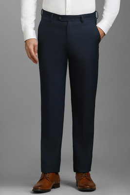 LOUIS PHILIPPE Slim Fit Men Blue Trousers