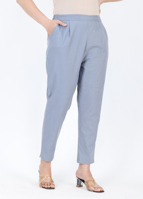 Zucii Regular Fit Women Grey Trousers