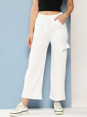 METRONAUT Regular Fit Women White Trousers
