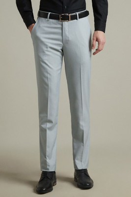 LOUIS PHILIPPE Slim Fit Men Grey Trousers