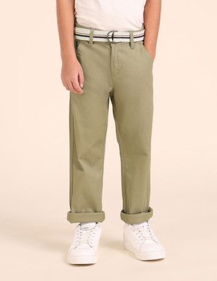 U.S. POLO ASSN. Slim Fit Boys Brown Trousers