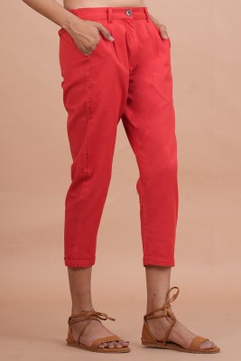 HarryStyle Regular Fit Women Red Trousers