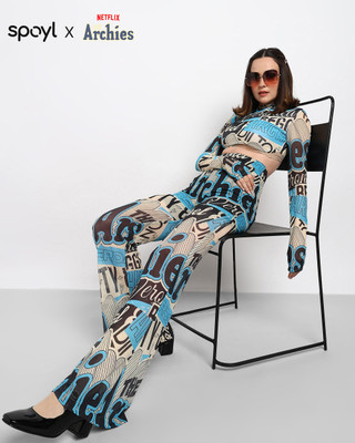 Unrule Slim Fit Women Multicolor Trousers