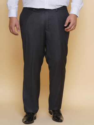 JOHN PRIDE Regular Fit Men Black Trousers